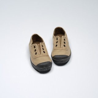 CIENTA 西班牙國民帆布鞋 U70997 21 卡其色 黑底 經典布料 童鞋