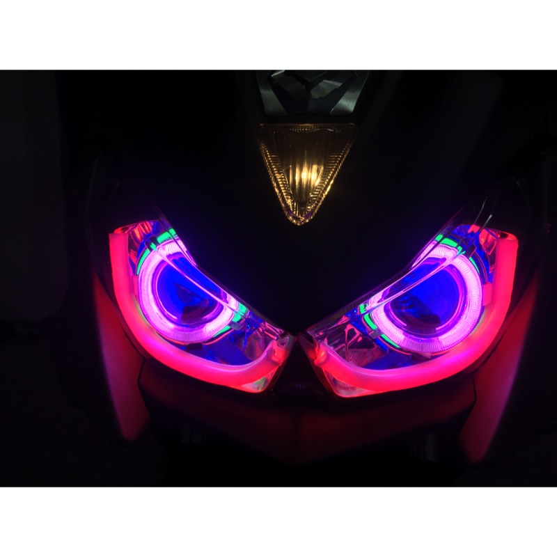 Force 魚眼燈具組 含 線組 光圈 導光條 led燈泡 整套7000