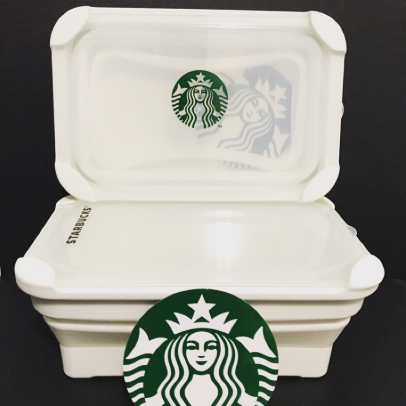 Starbucks 星巴克 矽寶巧餐盒 兩入組 送輕食袋