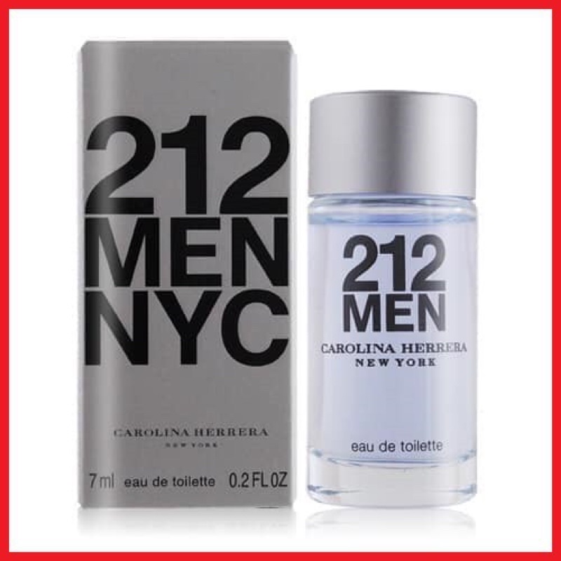 【原裝沾式小香】Carolina Herrera 212 MEN 都會男性淡香水 7ML