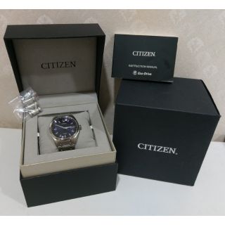 CITIZEN Eco-Drive 嘉年華時尚聚會鈦金屬造型風格腕錶(AW1241-54L)-藍