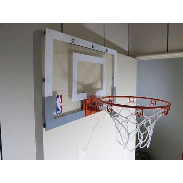 斯伯丁 SPALDING NBA 室內小籃板 籃框門掛式 免鑽洞 內含透明籃板，彈簧鋼框，籃球