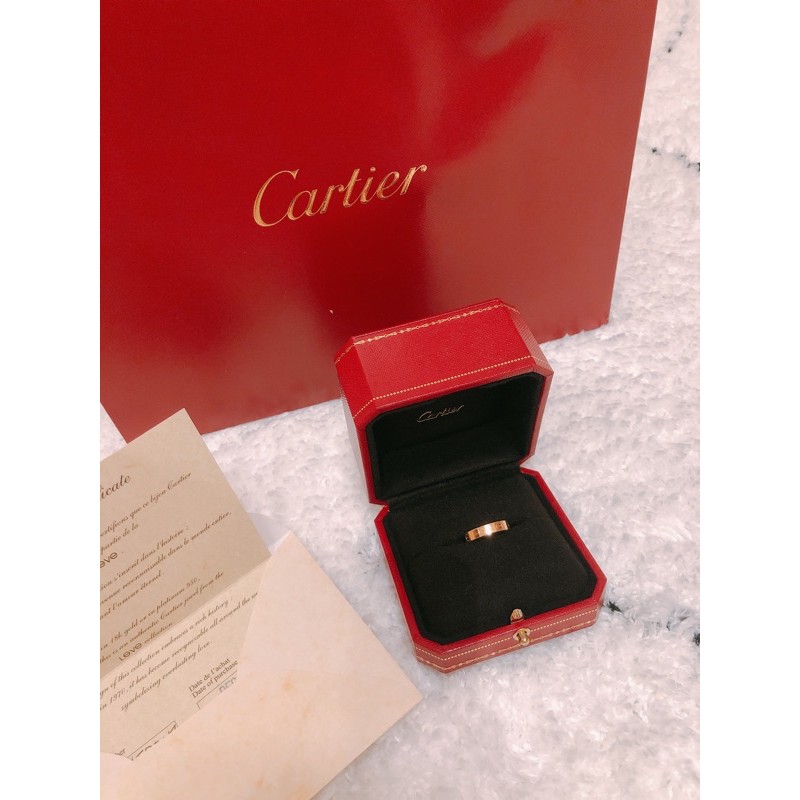 Cartier LOVE 玫瑰金 戒指 情人節禮物 備品