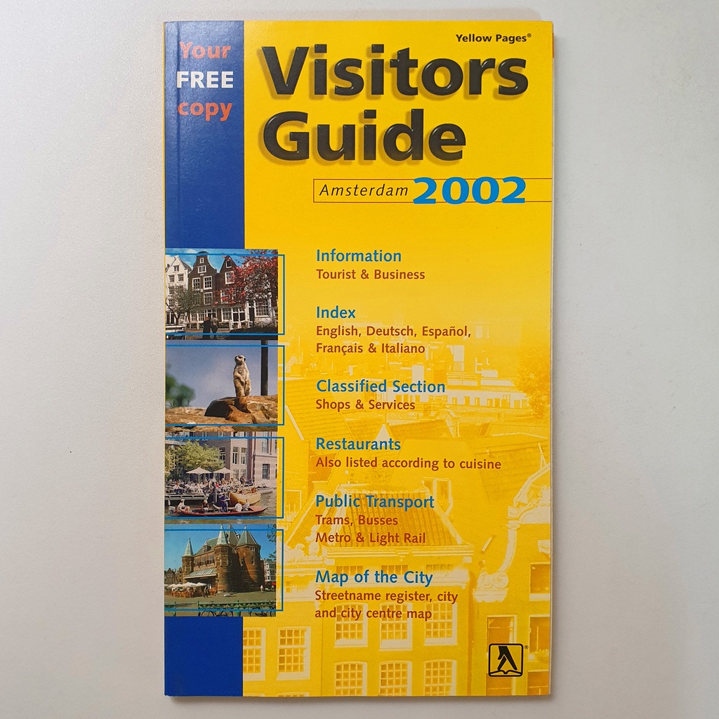 荷蘭 阿姆斯特丹 Amsterdam 旅遊 景點 導覽 手冊 地圖 Visitors Guide 2002 ♥ 現貨 ♥