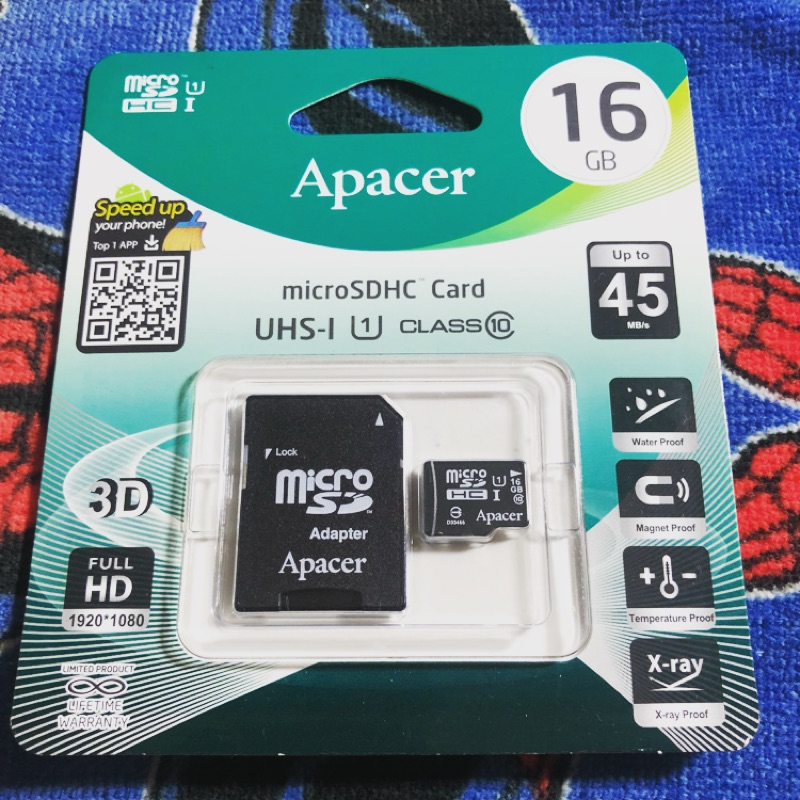 Apacer 宇瞻 16g 記憶卡 Class10 MicroSDXC MicroSD 隨身碟 16gb