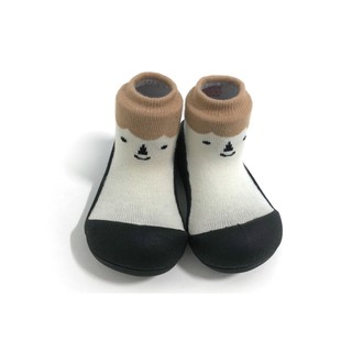 韓國 Attipas 快樂腳襪型學步鞋-北極熊黑底【麗兒采家】