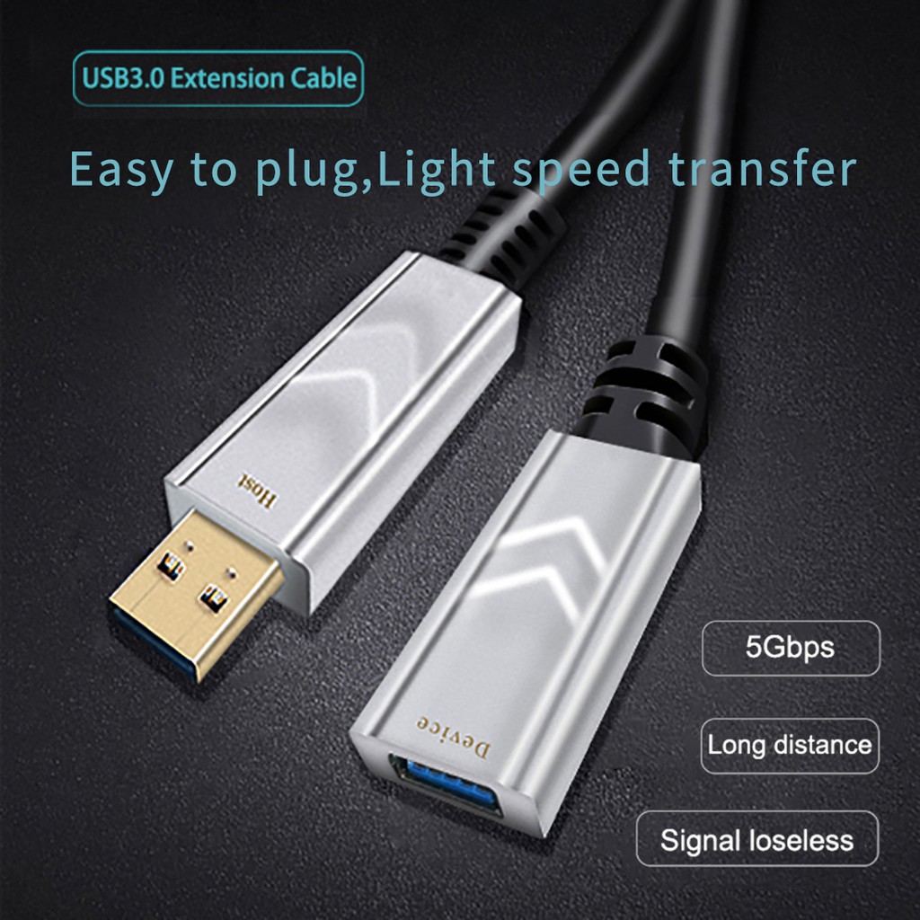 Usb 3 0 光纖延長線100米超長距離無延遲光纖延 蝦皮購物