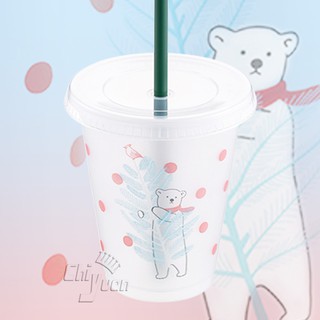Starbucks 臺灣星巴克 2019 聖誕節 Kiara耶誕TOGO冷水杯 16oz 北極熊 白熊熊 隨行杯 環保杯