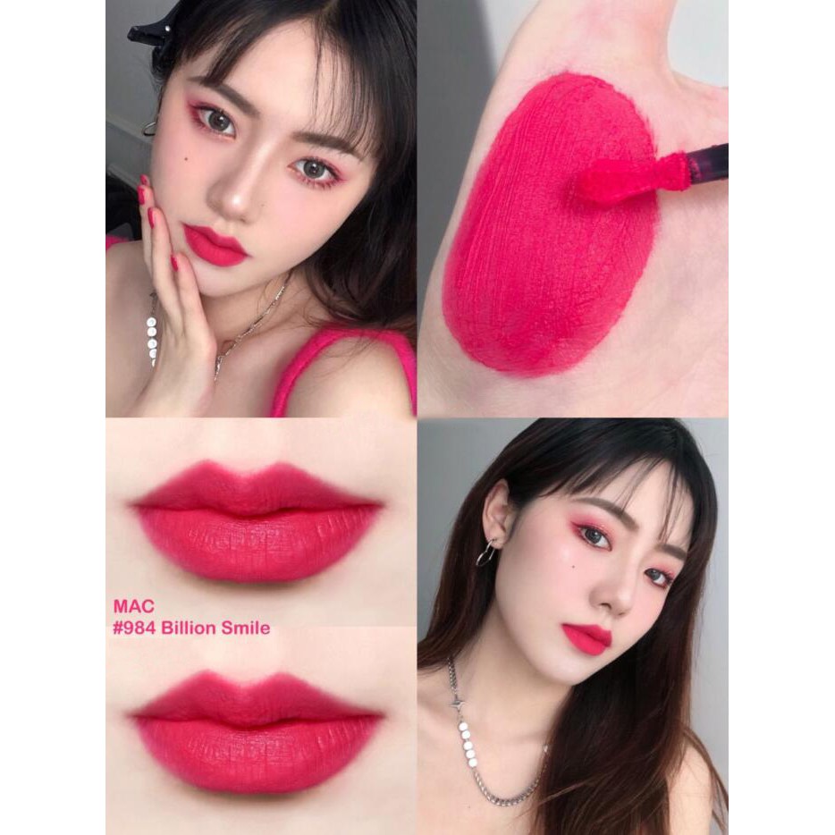 曦曦 Mac 口紅新品磨砂啞光口紅柔霧唇釉984 994 988 989 998 992 991 997 蝦皮購物