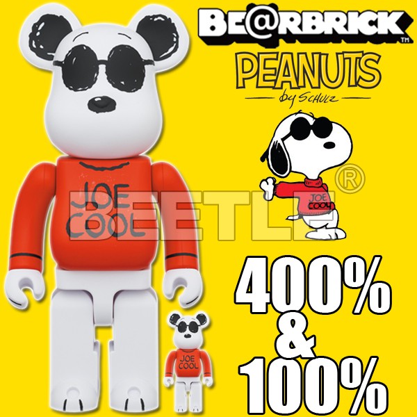 BEETLE BEARBRICK BE@RBRICK 史努比 SNOOPY JOE COOL 100% 400%