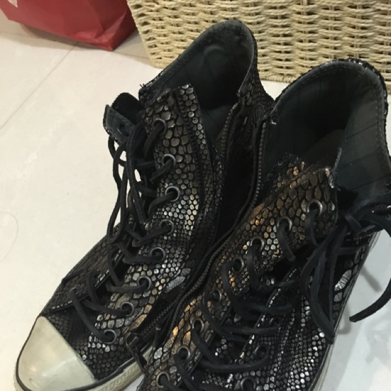 Converse by John Varvatos 高筒 雙排拉鏈 男 us9 27.5cm+灰色共兩雙