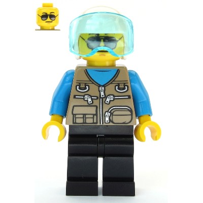 【小荳樂高】LEGO 城市系列 人偶 Helicopter Pilot直升機駕駛員(60203原裝人偶) cty1082