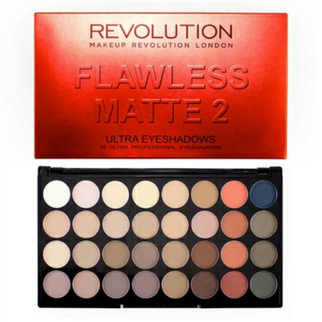 💃 英國 Makeup Revolution Flawless Matte 2 - 32色 霧面眼影盤