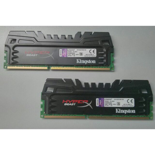 金士頓 HyperX Beast DDR3 2400 16G(8G*2)黑色散熱片 雙通道