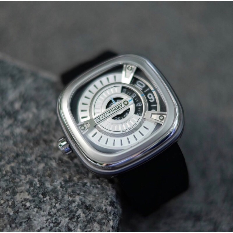 正版！Sevenfriday m1-01機械錶，除原本錶帶再送RXE高質感牛仔布錶帶