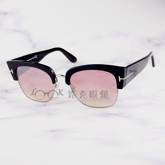 【LOOK路克眼鏡】 TOM FORD 太陽眼鏡 Dakota 眉架 粗鏡腳 金屬 黑框 TF554 01U
