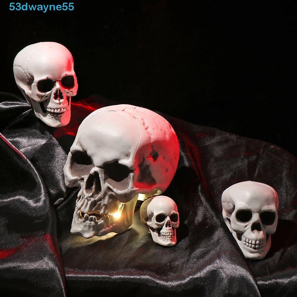 DWAYNE 頭顱塑膠補給派對酒吧恐怖骷髏頭骨模型家居裝飾雕塑骨骼