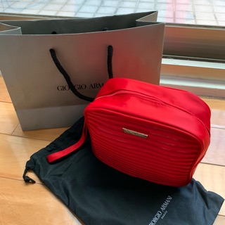 GIORGIO ARMANI環保袋/輕巧手拿包/化妝包/ARMANI BOX限量環保袋/購物袋/全新 專櫃贈送 亞曼尼