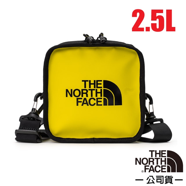 【美國 The North Face】 2.5L 大Logo多功能日用防水耐磨單肩斜背包/腰包/3VWS-Y7C 檸檬黃