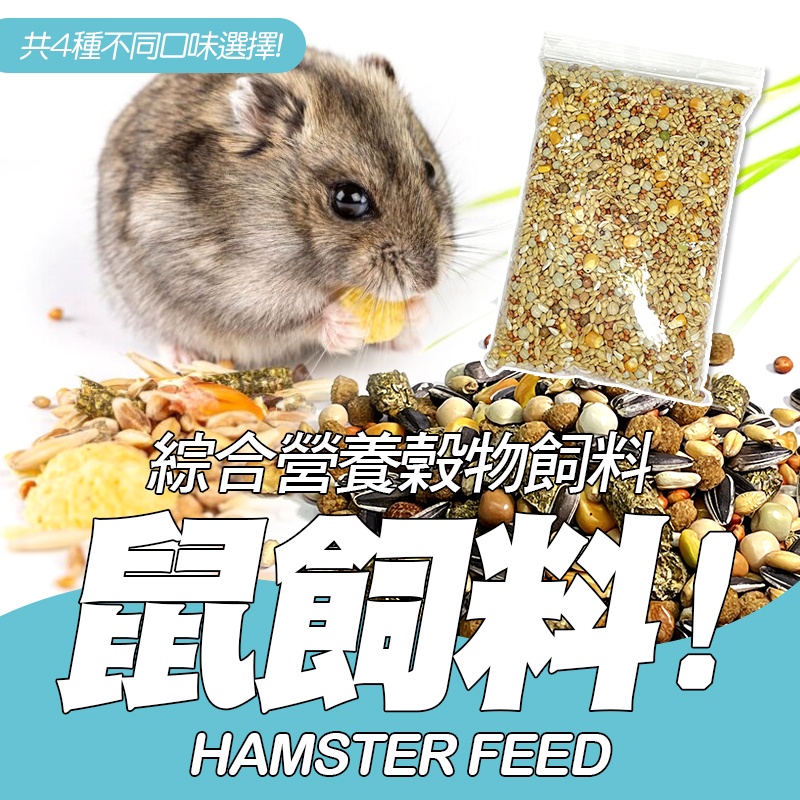 【台灣製】寵物鼠 綜合特調均衡鼠飼料500g 精選穀物 鼠飼料 鼠類主食 倉鼠主食 三線鼠 老公公鼠 黃金鼠 倉鼠飼料