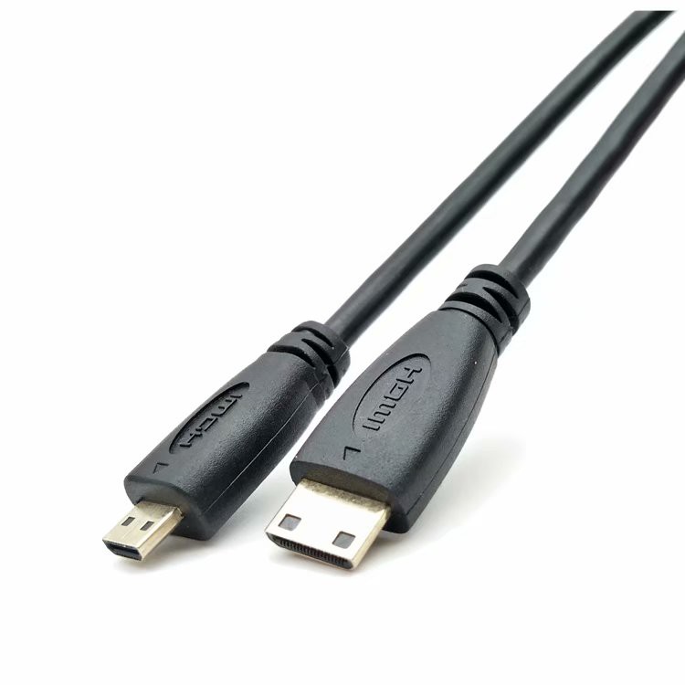 MINI HDMI轉MICRO HDMI連接線高清視頻迷妳微型高清轉換線 1米1.8米
