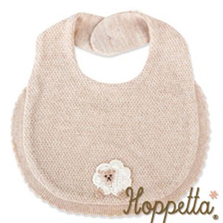 日本Hoppetta 有機棉針織口水巾(綿羊)(Songbaby)