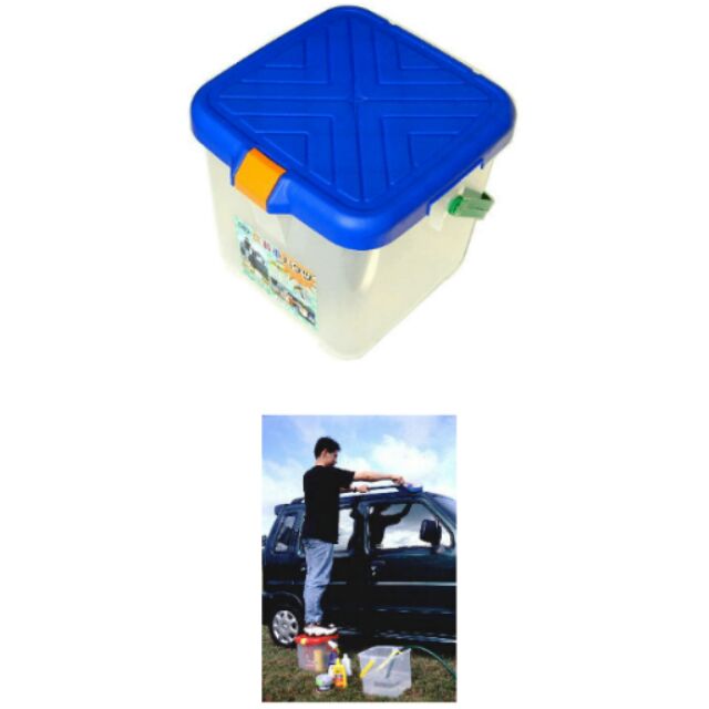 二手露營月光寶盒 收納箱 RV桶 洗車桶 玩具箱