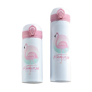 【CHL】 韓國 ins 火烈鳥 粉紅 紅鶴 粉嫩色 不鏽鋼 彈蓋式 350ml 500ml 保溫杯 保溫瓶 水壺