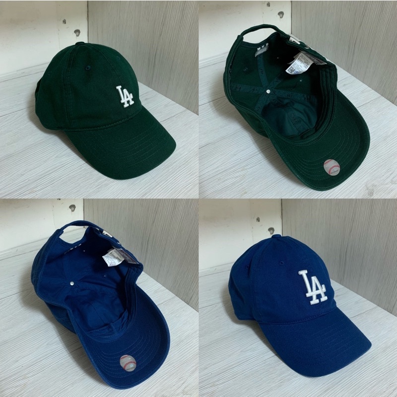 二手 32CP66011 藍色 韓國MLB 老帽 小logo LA帽 NY帽 棒球帽