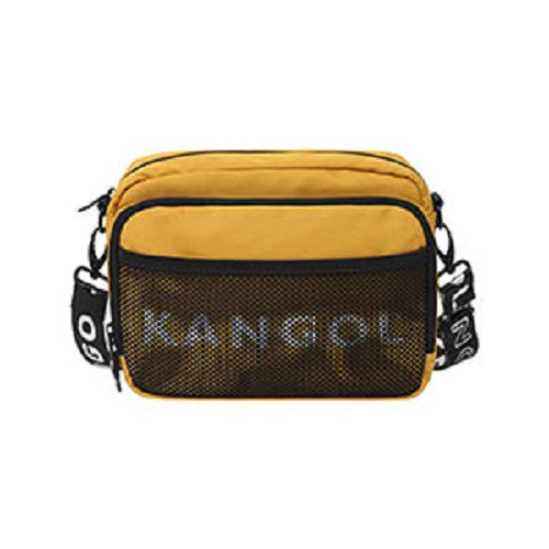 KANGOL 黃色隨身側背包-NO.6125170460