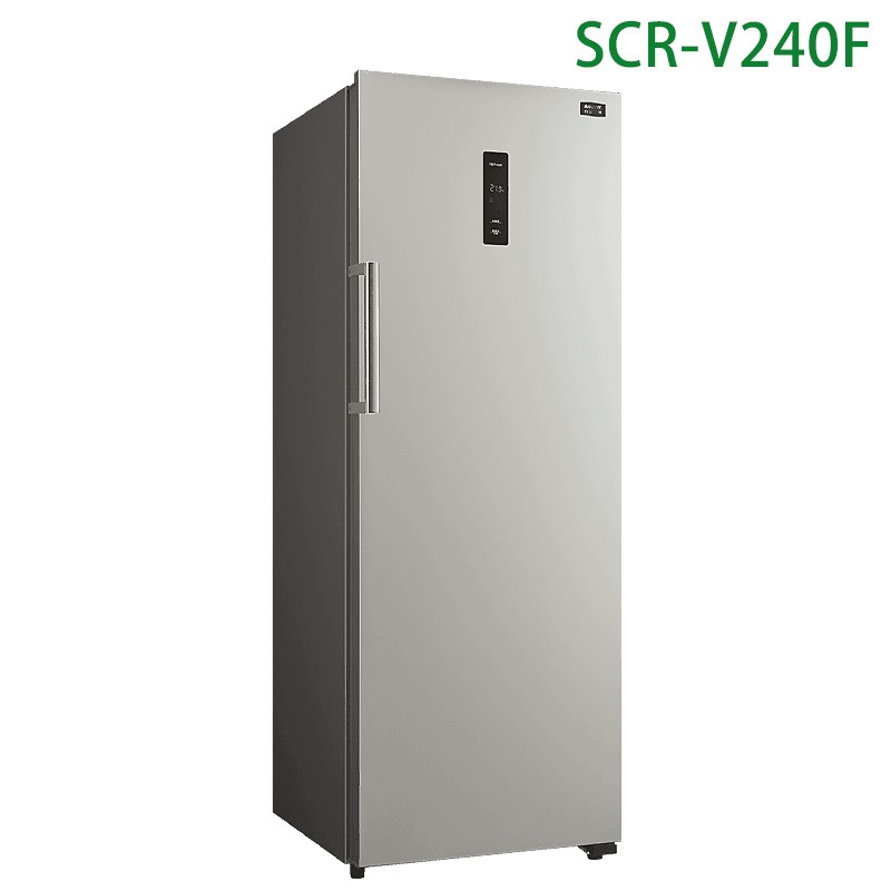 SANLUX台灣三洋【SCR-V240F】240 公升直立式變頻無霜冷凍櫃(標準安裝) 大型配送