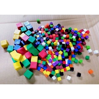 🔬實驗教具🔬 正方體 積木 1公分 2公分 2.5公分 塑膠 各種顏色 幼教 玩具 公克 空心 方塊