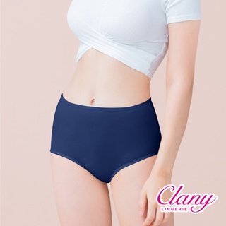 【可蘭霓Clany】美膚保養絲蛋白高腰L-Q(2XL)內褲(海軍藍 2189-57)