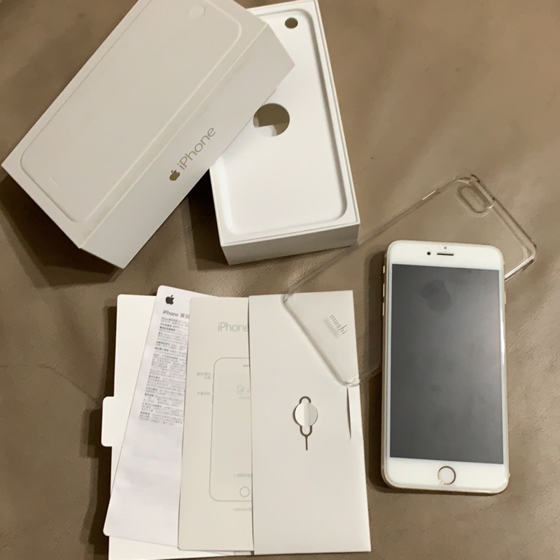 《二手手機📱》售 二手 蘋果🍎 iphone6 PLUS (5.5吋）/64GB 金色 女用機 8成新以上❤️手機殼