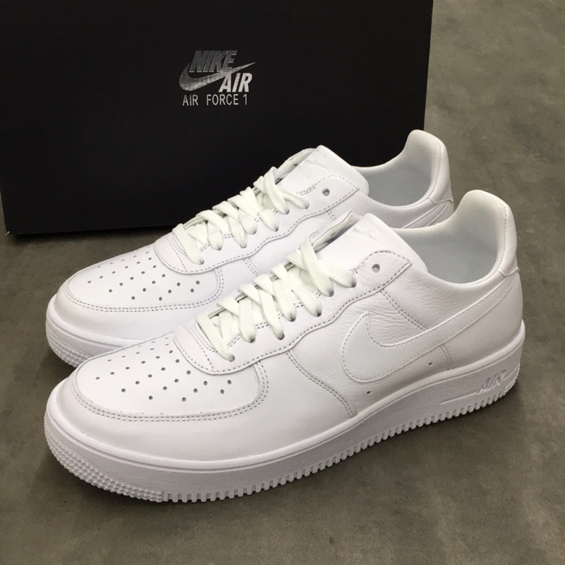 《TNT》NIKE AIR FORCE 1 ULTRAFORCE LTHR 男 輕量 經典 全白休閒鞋845052101