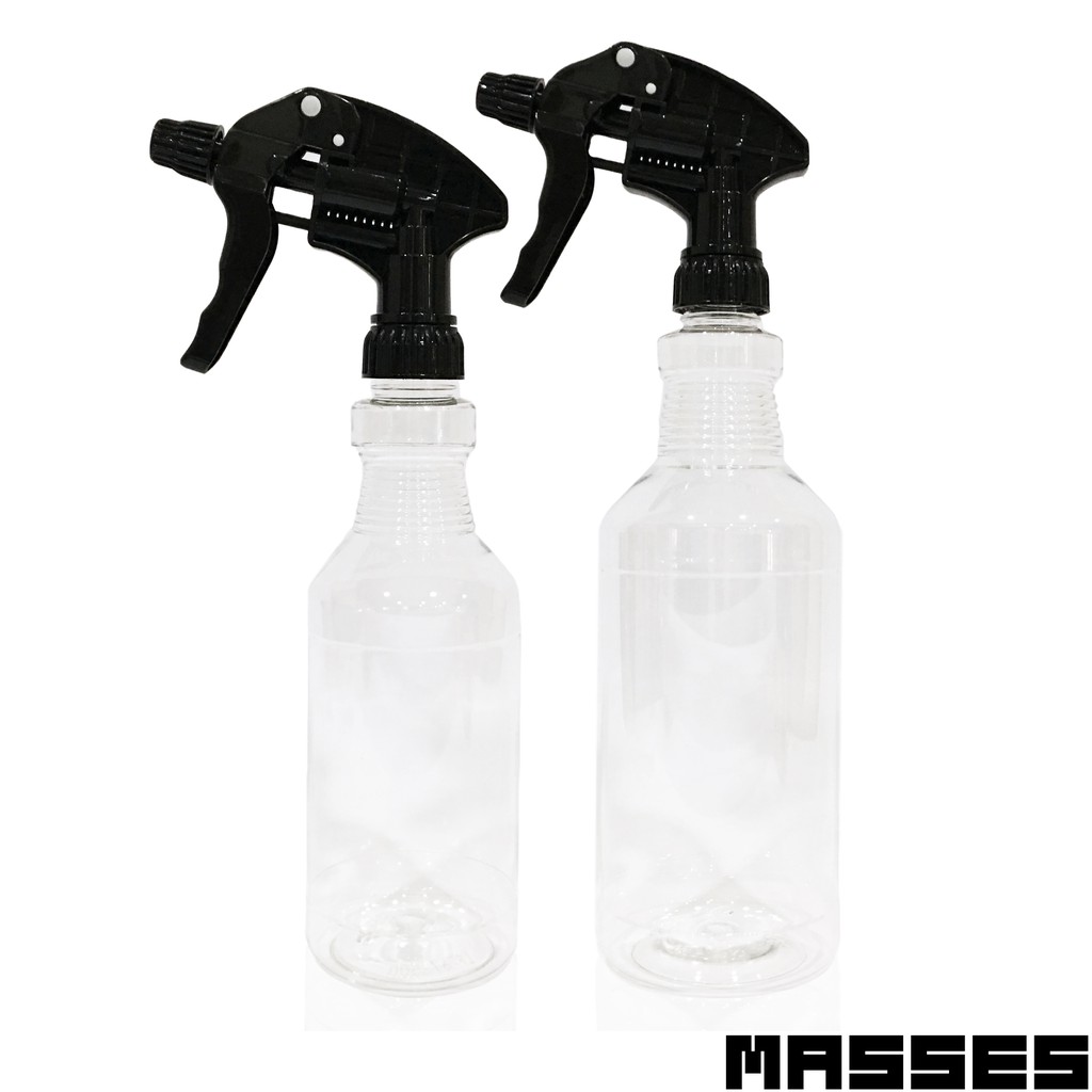 〔眾Masses〕透明噴瓶+耐酸鹼噴頭 各式藥水皆適用 (500ml / 750ml)