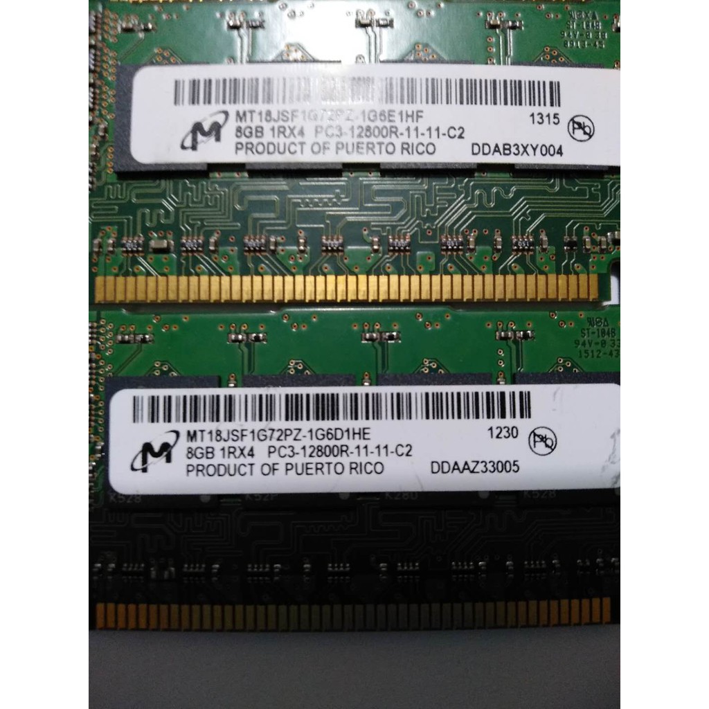 美光 DDR3 8G 8GB 1600Mhz PC3-12800R PC3 伺服器 記憶體 ECC REG 菜鳥