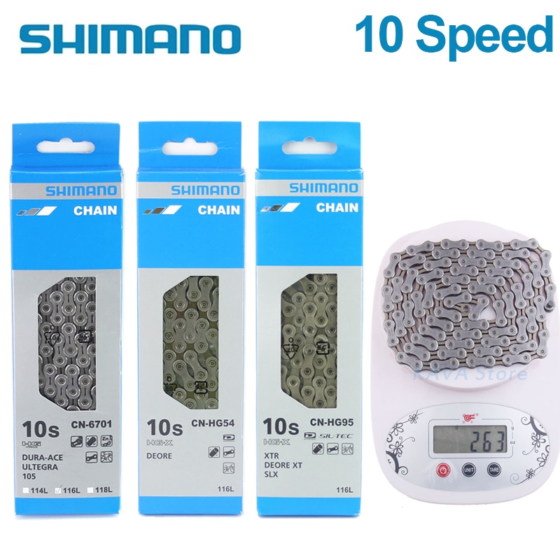 Shimano 10 速自行車鏈條 Deore HG54 HG95 HG4601 CN-6701 11V MTB 鏈條