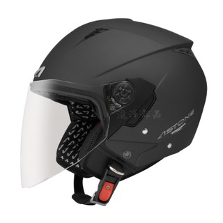 ✈瀧澤部品✈法國 ASTONE RST 消光黑 半罩 安全帽 素色 內藏墨片 通勤 透氣通風 3/4 機車 摩托車 重機