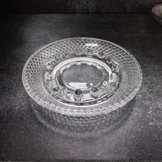 老物/早期透明泡泡碟型玻璃煙灰缸/點點/水玉圓點/美式美國老東西/zakka/vintage/菸灰缸煙具/展示盤/陳列盤