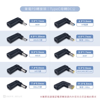 隔日到貨】寶弘】5A100W PD電源誘導頭 USB-C轉DC轉接頭 Type-c誘騙器 PD轉DC筆電供電充電