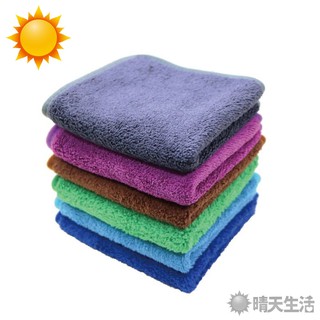 三件組 珊瑚絨雙面加厚包邊抹布 顏色隨機 擦拭布 抹布 清潔布【晴天】