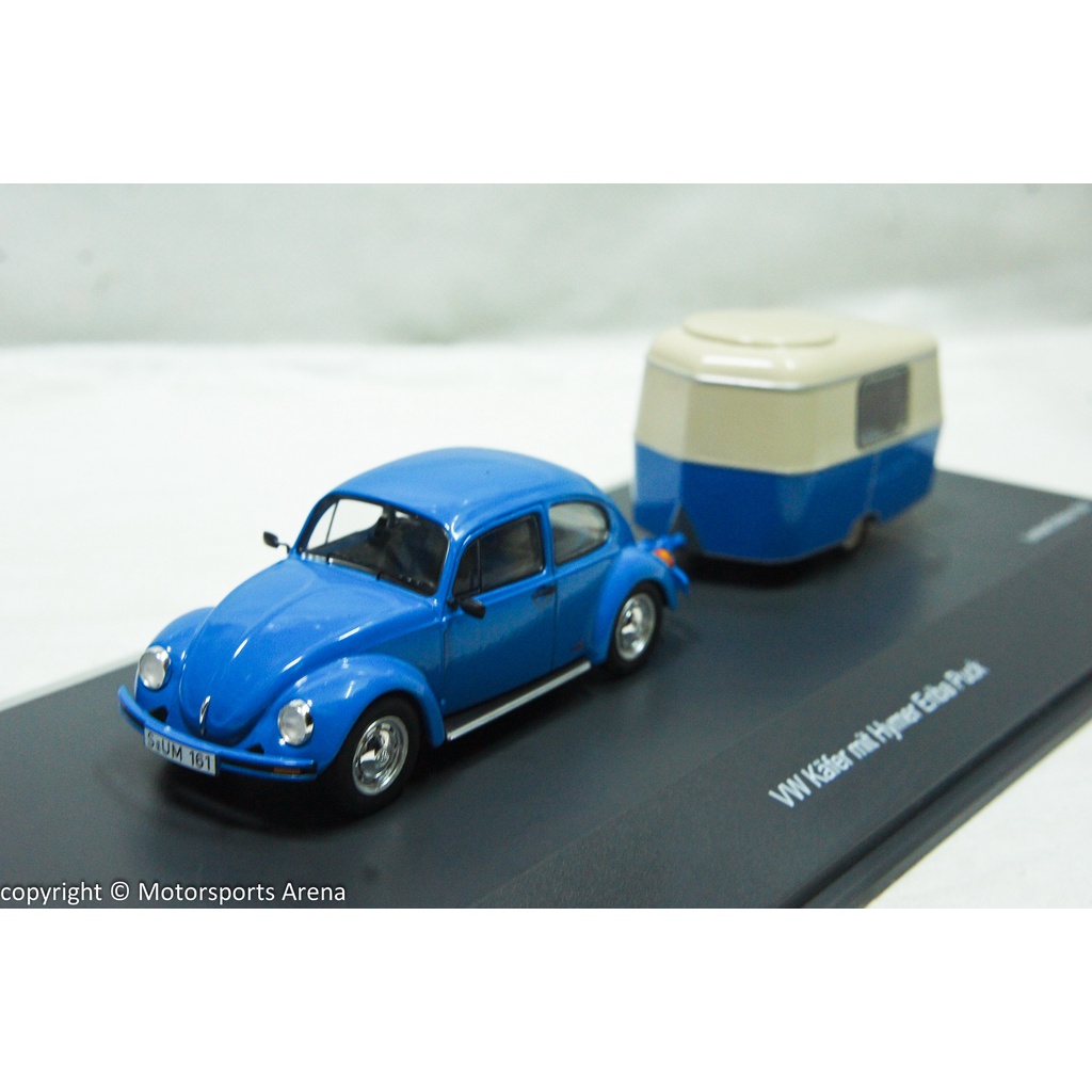 【特價現貨】1:43 Schuco VW Beetle 1600i + Eriba Puck 金龜車露營車組