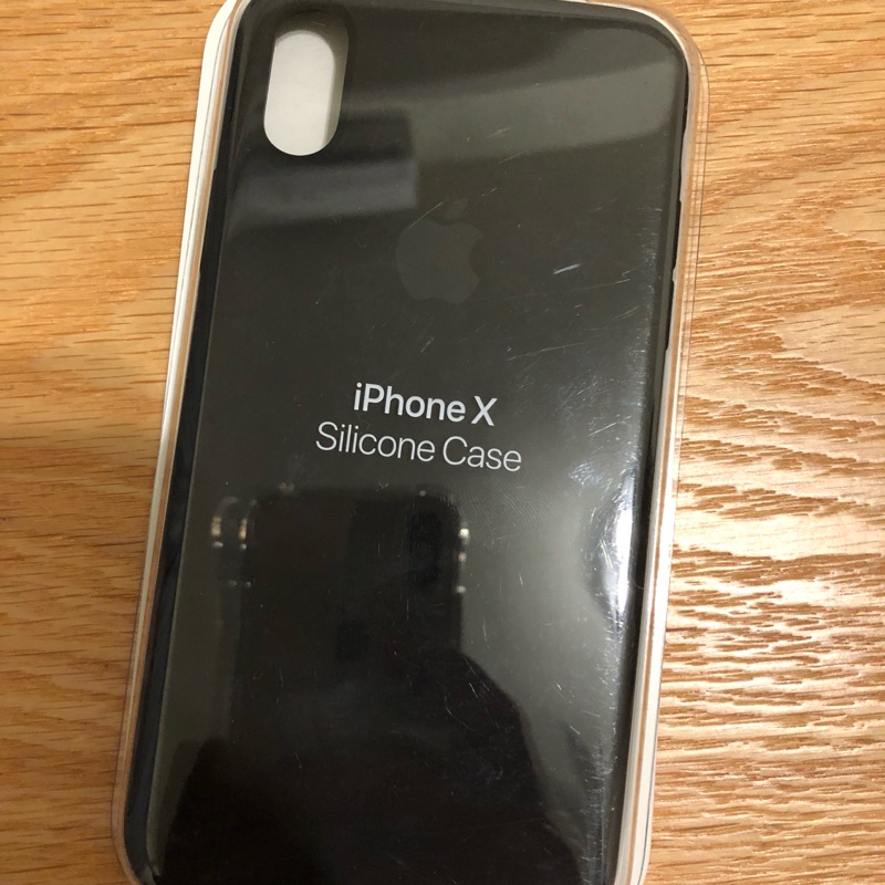 原廠 iPhone x 矽膠保護殼 近全新無摔