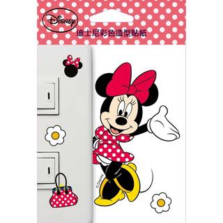 阿虎會社【D - 618】迪士尼貼紙 米妮 蝴蝶結 紅色 米老鼠 minnie 開關貼紙 造型壁貼 手機貼 防水貼