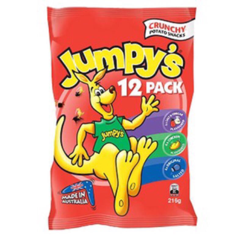 MiF Store💫澳洲 Jumpy's袋鼠洋芋片餅乾歡樂包(12pack。3種口味) 超低價 最後4包