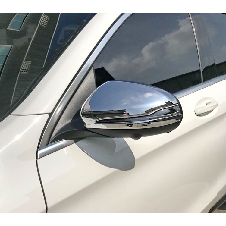 IDFR-汽車精品 BENZ GLC C253 Coupe 16-UP 鍍鉻後視鏡蓋 鍍鉻照後鏡飾蓋