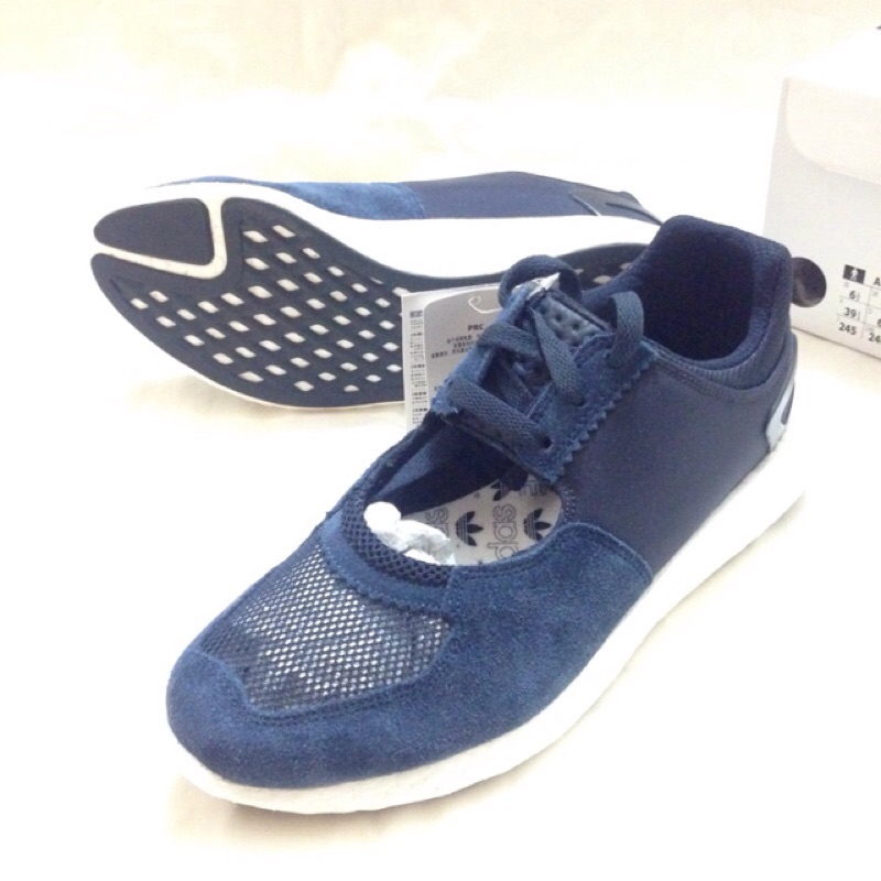 全新真品 Adidas Originals By Hyke 深藍色網布涼鞋/鏤空芭蕾舞鞋/女鞋/boost/愛迪達休閒鞋