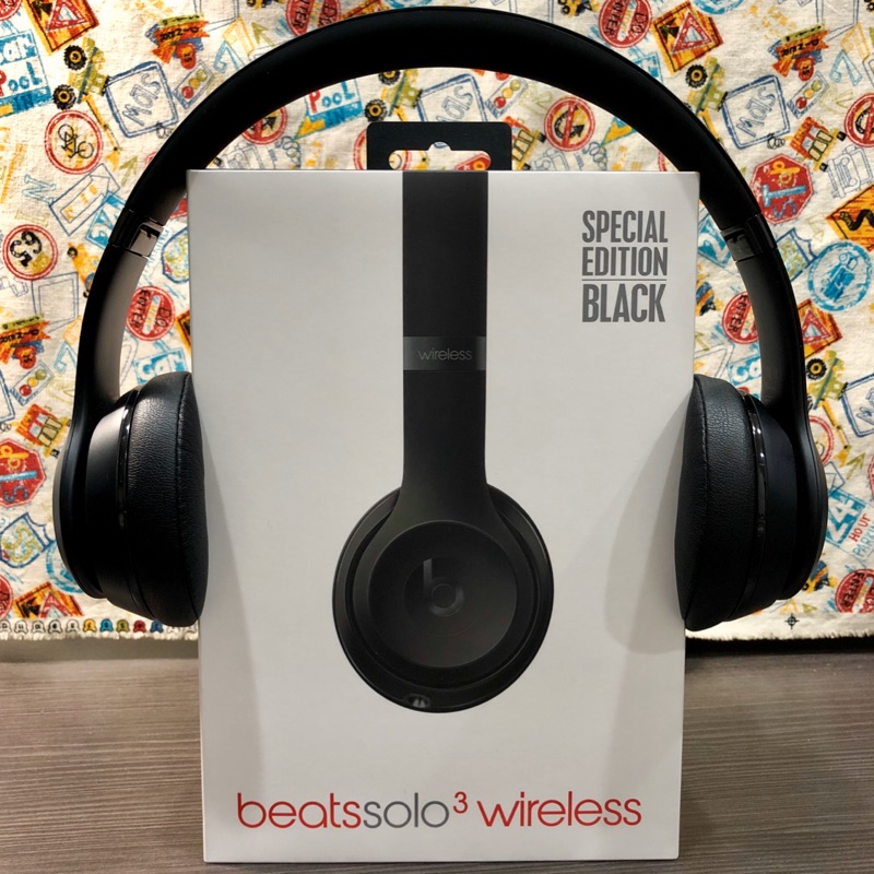 【二手／不二價】Beats Solo3 Wireless（藍牙連結左邊沒聲；纜線連結完美無缺）