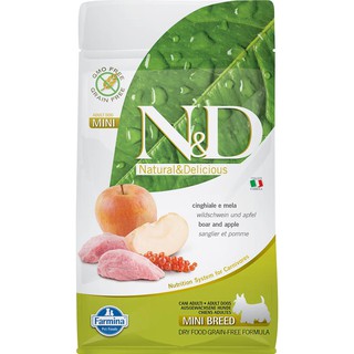 <二兩寵物> 法米納 ND挑嘴成犬無穀 小顆粒 野豬蘋果0.8kg 2.5kg 7kg 特價出售.